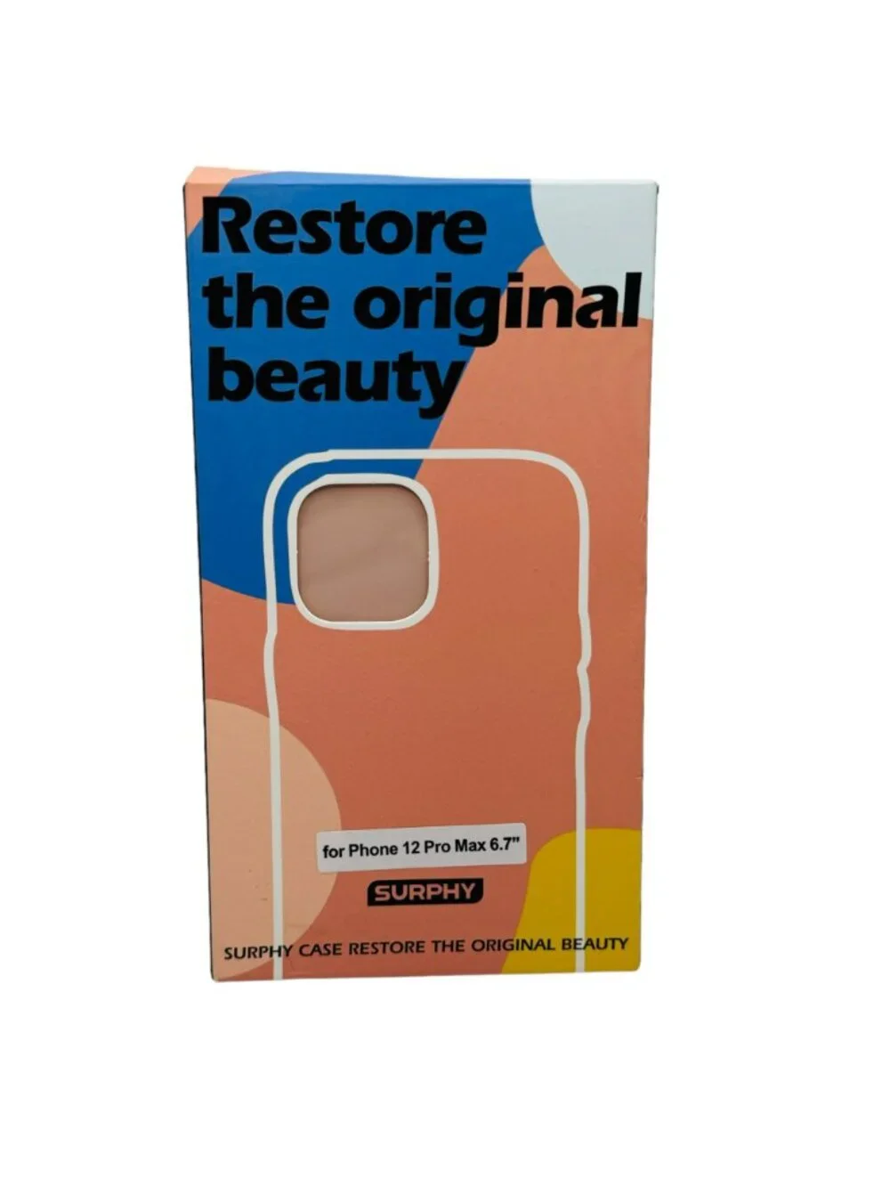 surphy flat edge silicone case iphone 12 - 6.7' pink